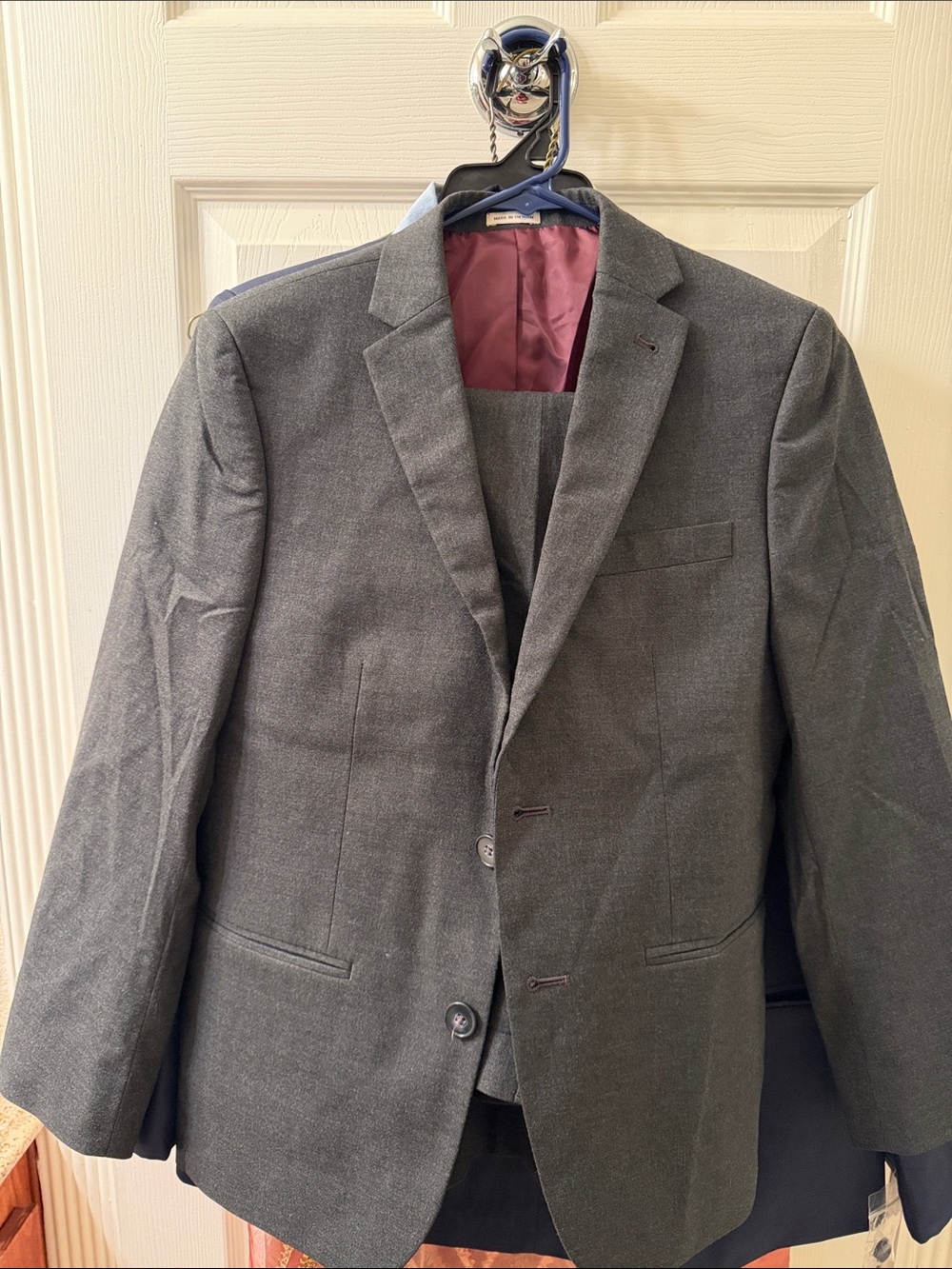 Joseph Abboud Classic Boys Gray Two-Button Blazer with matching pants size 14
